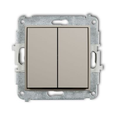 KARLIK MINI Przycisk zwierny żaluzjowy bez piktogramu taupe 60MWP-8.1 (60MWP-8.1)